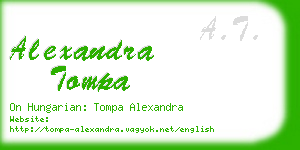 alexandra tompa business card